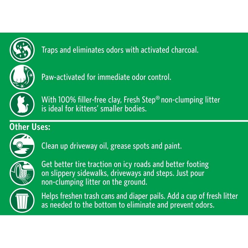 Fresh Step Non Clumping Cat Litter With Febreze Freshness, With 7-Day Odor Control, 14 lb. Bag - Image 5